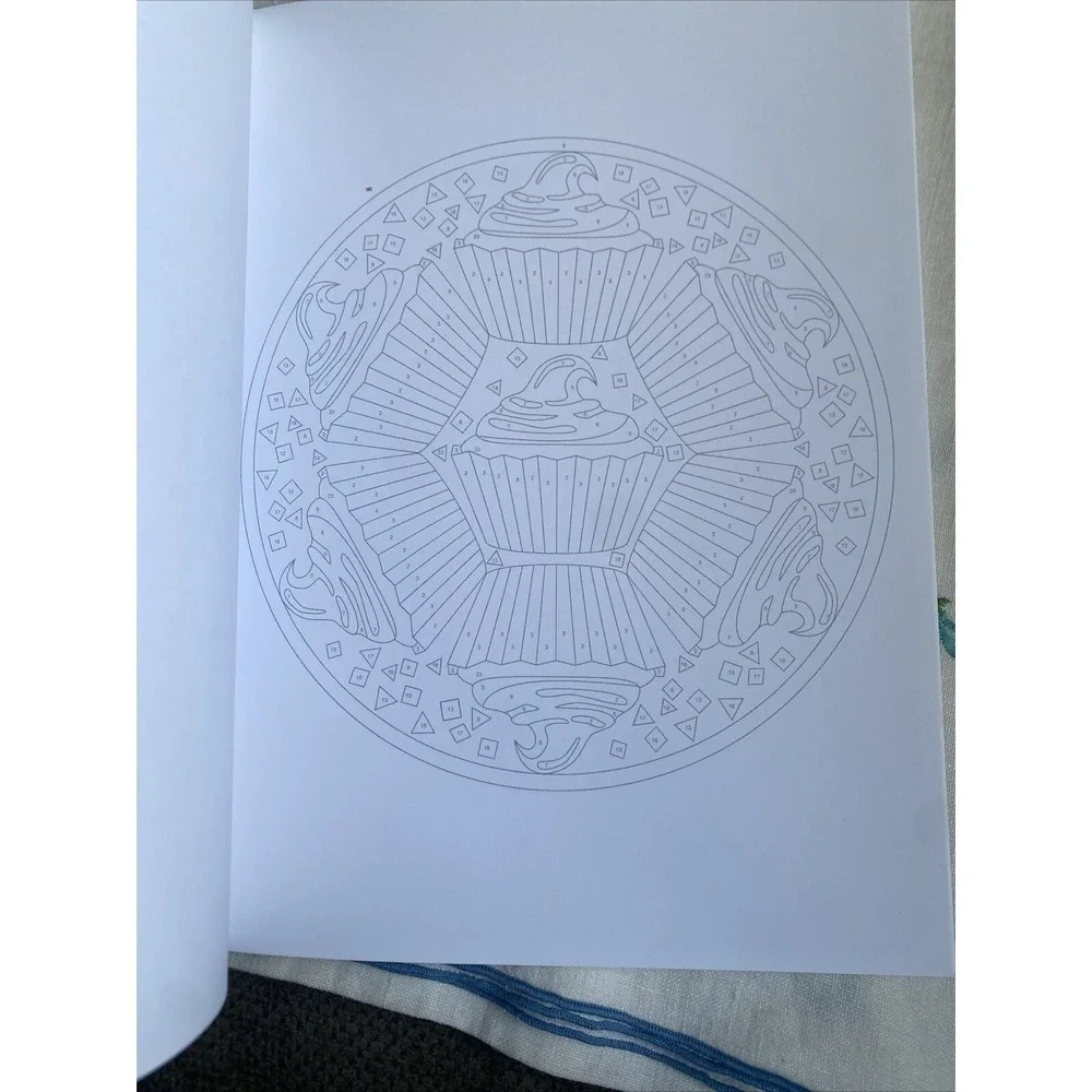 Creative‎ Haven Mandalas Color by Number Coloring Book (Paperback or Softback)